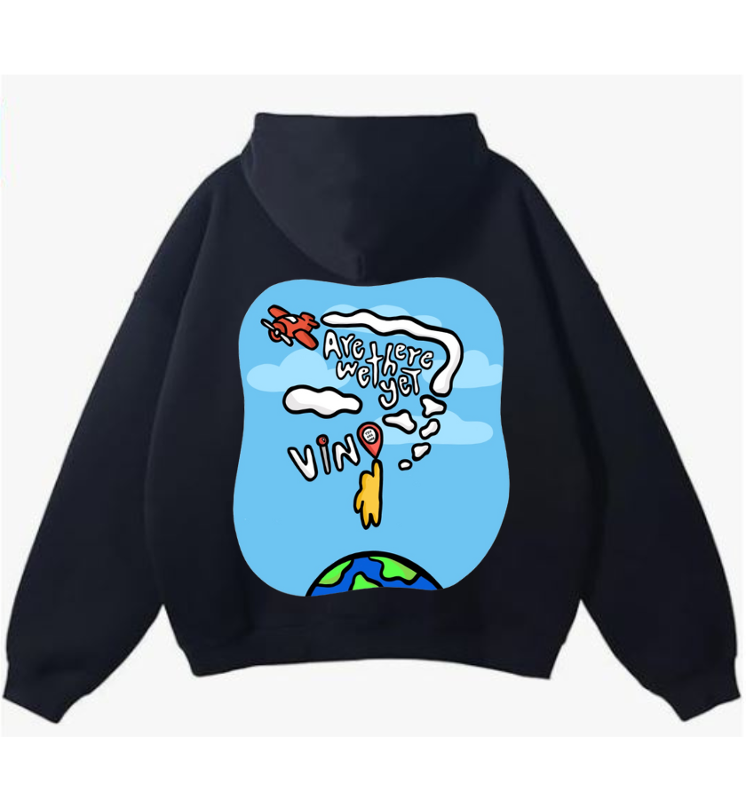 Are We There Yet Hoodie In Black