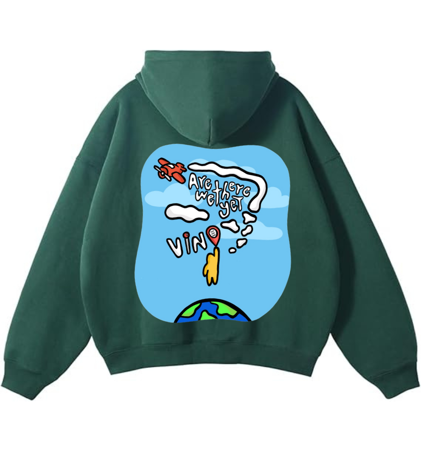 Are We There Yet Hoodie In Green